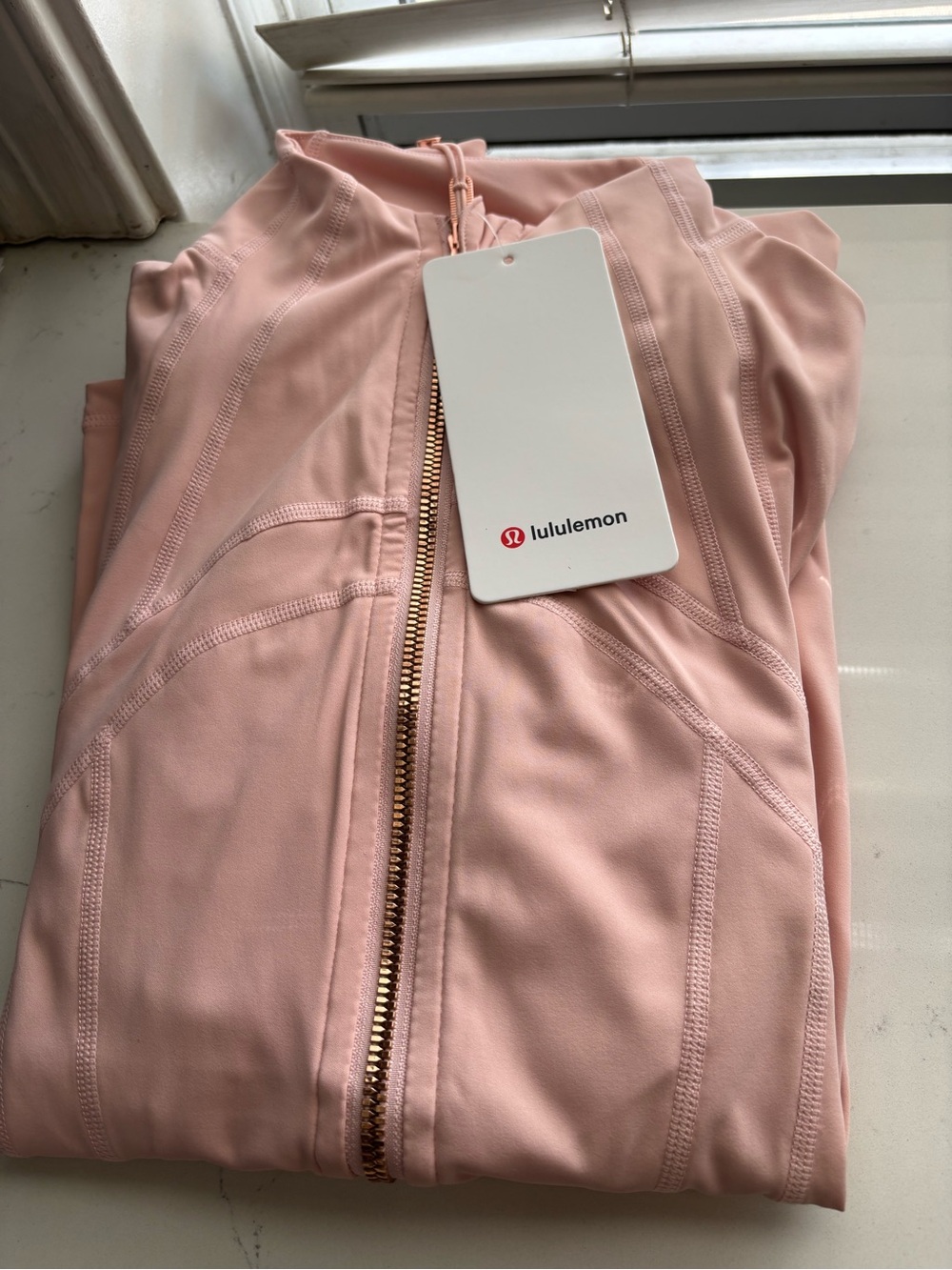 lululemon athletica Women’s Blush Pink High-Rise Leggings & Zip Jacket Set - Picture 2 of 3